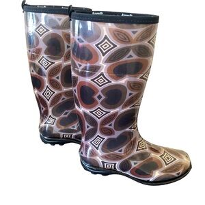 KAMIK Made in Canada Women’s TULIPE 9 Brown/Black Rain Boots casual stylish